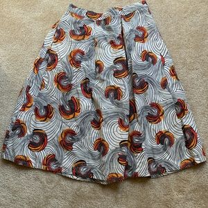 Tribal Print Skirt - SZ M With Pockets!